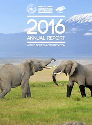 Rapport annuel 2016 de l'OMT - page de couverture