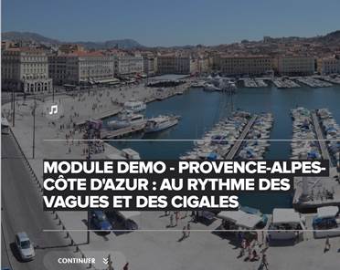 module démo au rythme des vagues et des cigales