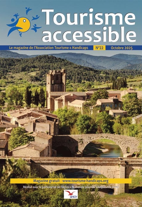 1è de couverture du magazine Tourisme Accessible n°22 d'octobre 2025
