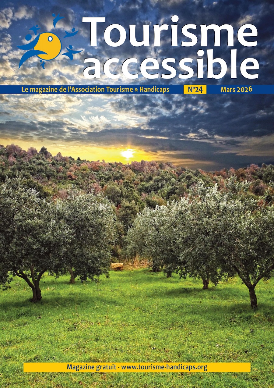 1è de couverture du magazine Tourisme Accessible n°24 de mars 2026