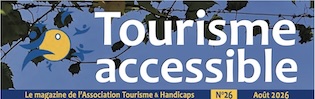 bandeau de la couverture du magazine Tourisme Accessible n°26 - août 2026